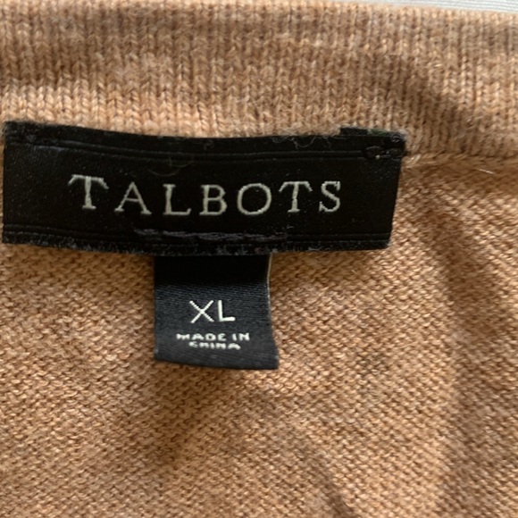 Talbots beige sweater vest - Picture 2 of 3